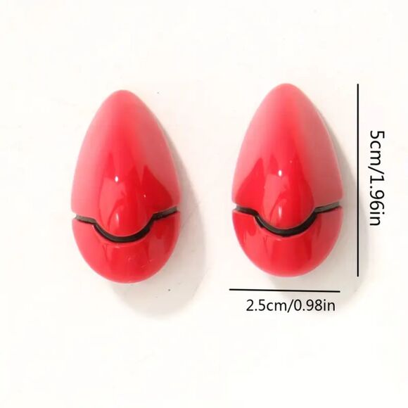 Neon Genesis Evangelion Asuka Cosplay Version Red Hair Clips Set - Picture 2 of 3